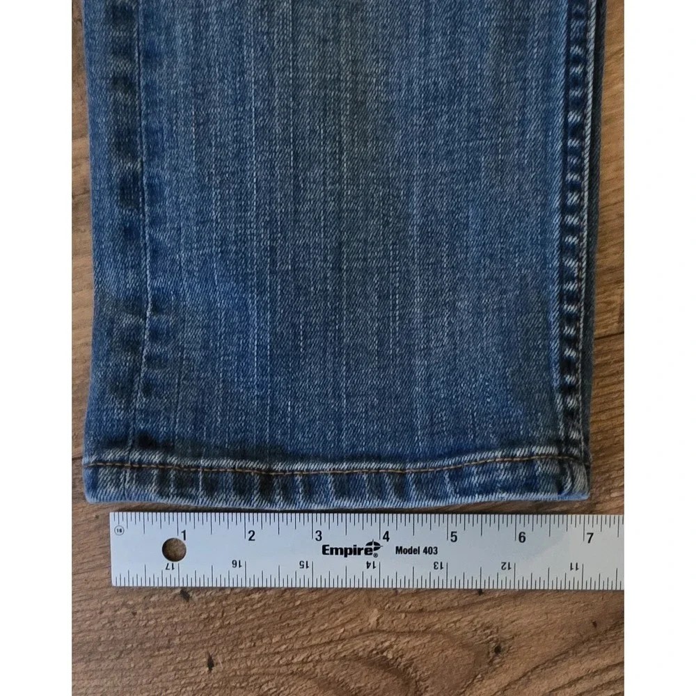 NIKE Jeans Men's Size 34 Blue Denim Mid Rise Slim Straight Stretch (Act 35x30)